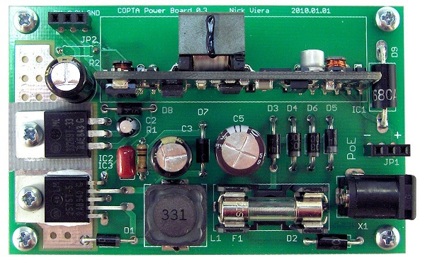 through hole soldering example